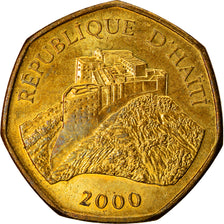 Coin, Haiti, Gourde, 2000, AU(55-58), Brass plated steel, KM:155