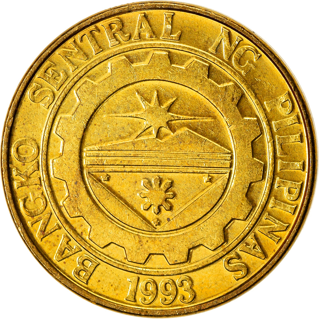 Moneda, Filipinas, 25 Sentimos, 2004, MBC+, Latón chapado en acero, KM:271a