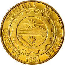 Moneda, Filipinas, 25 Sentimos, 2004, MBC+, Latón chapado en acero, KM:271a