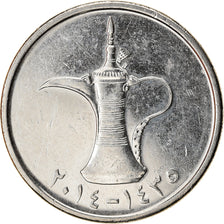 Coin, United Arab Emirates, Dirham, 2014/AH1435, AU(50-53), Copper-nickel