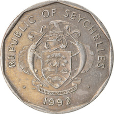 Coin, Seychelles, 5 Rupees, 1992, British Royal Mint, EF(40-45), Copper-nickel