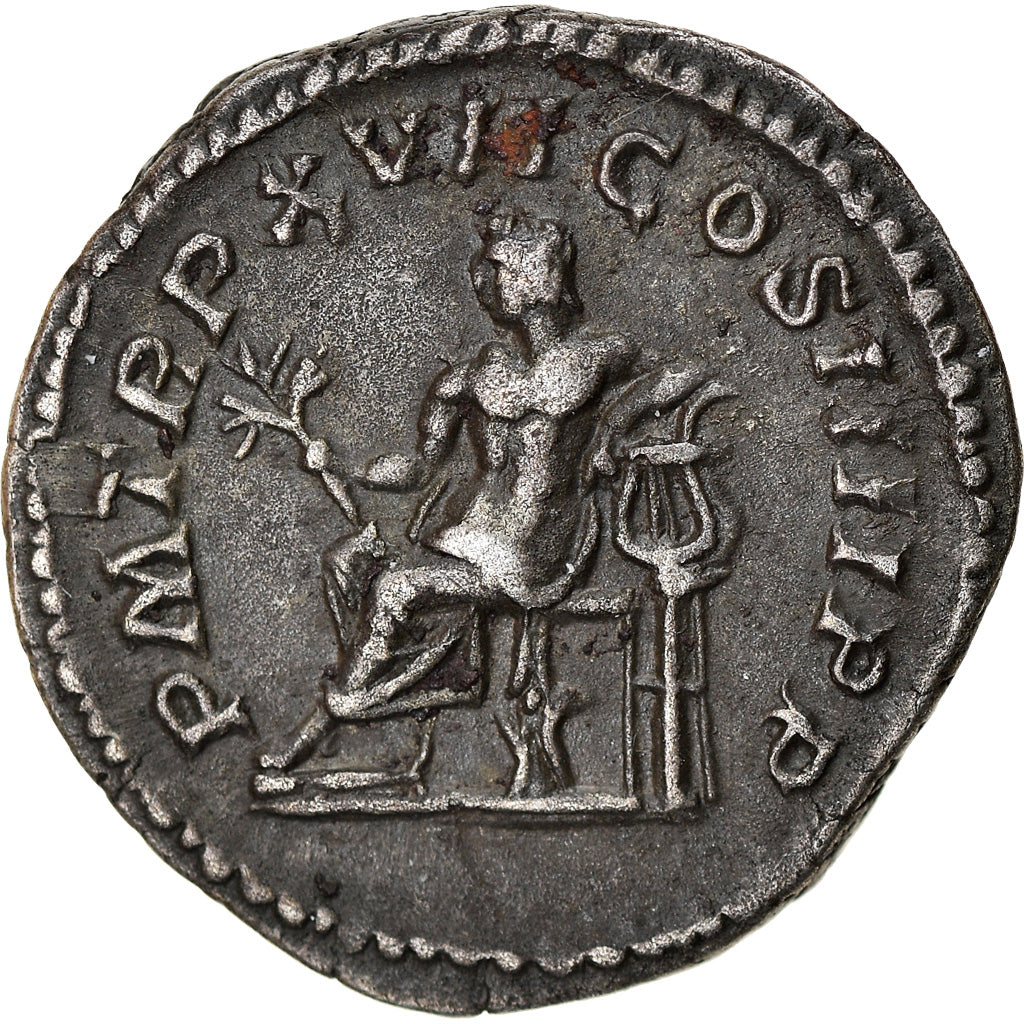 Coin, Caracalla, Denarius, 214, Rome, AU(50-53), Silver, RIC:238a
