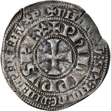 Moeda, França, Philip IV, Gros Tournois, EF(40-45), Prata, Duplessy:214