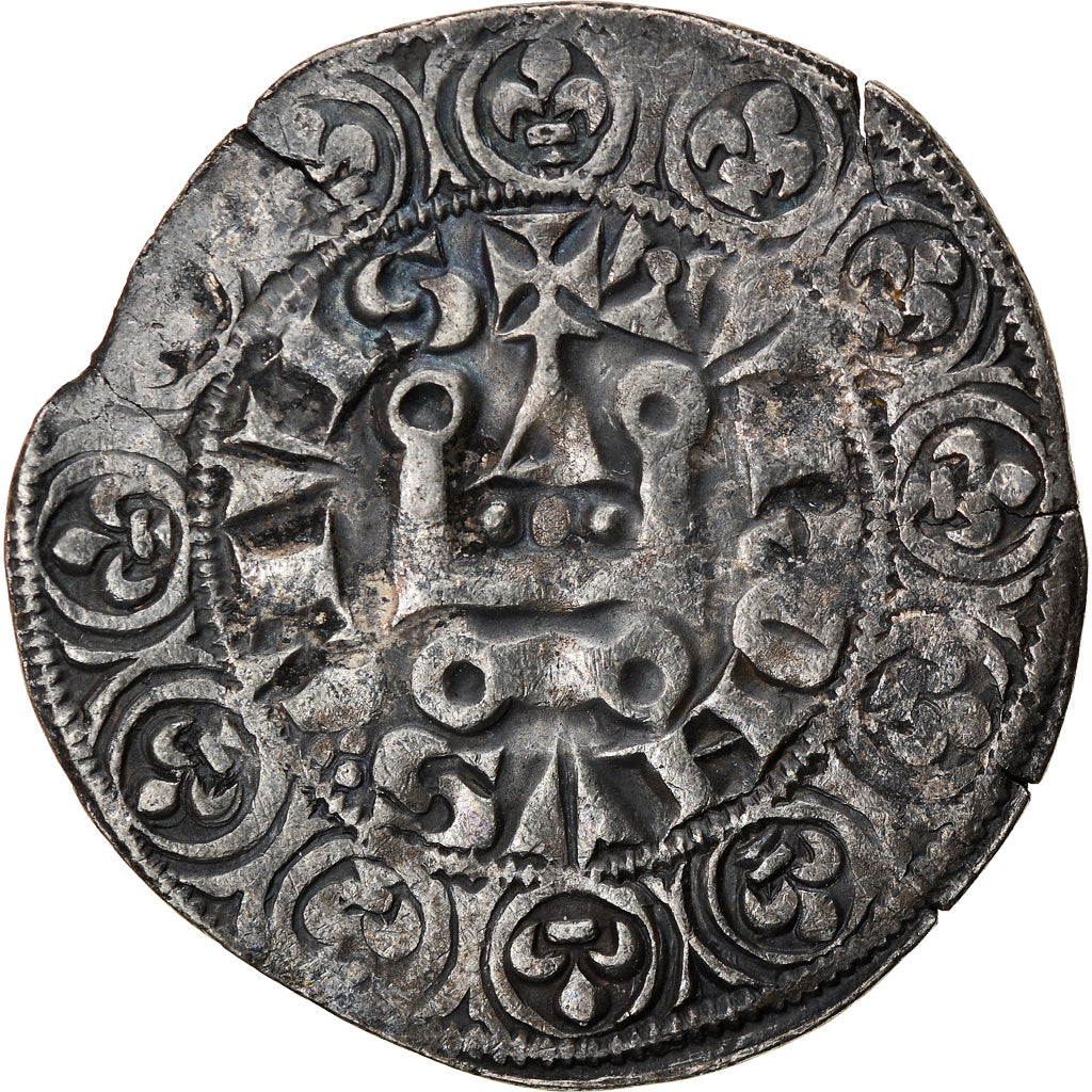 Moneta, Francja, Philip IV, Gros Tournois, EF(40-45), Srebro, Duplessy:214