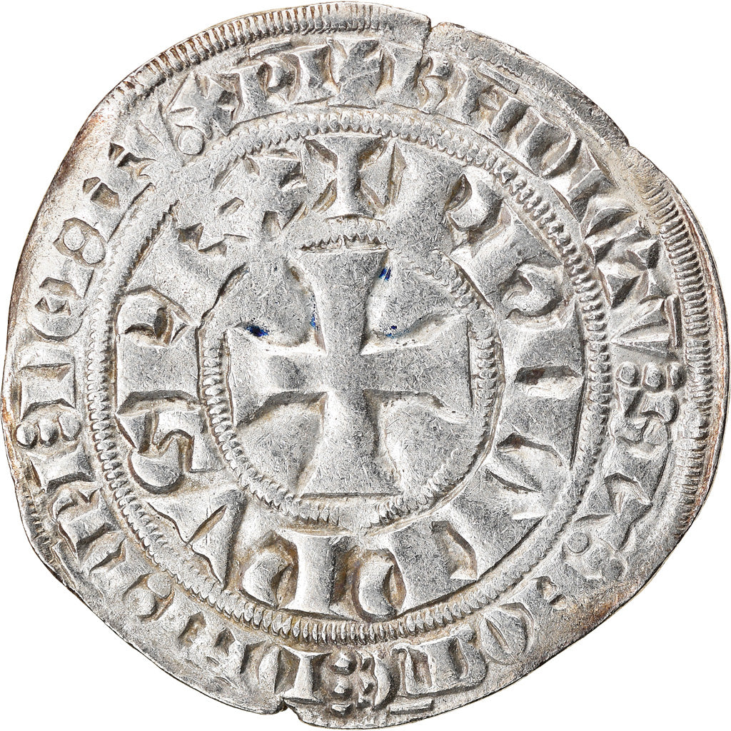 Moneta, Francja, Philip IV, Gros Tournois, EF(40-45), Srebro, Duplessy:214