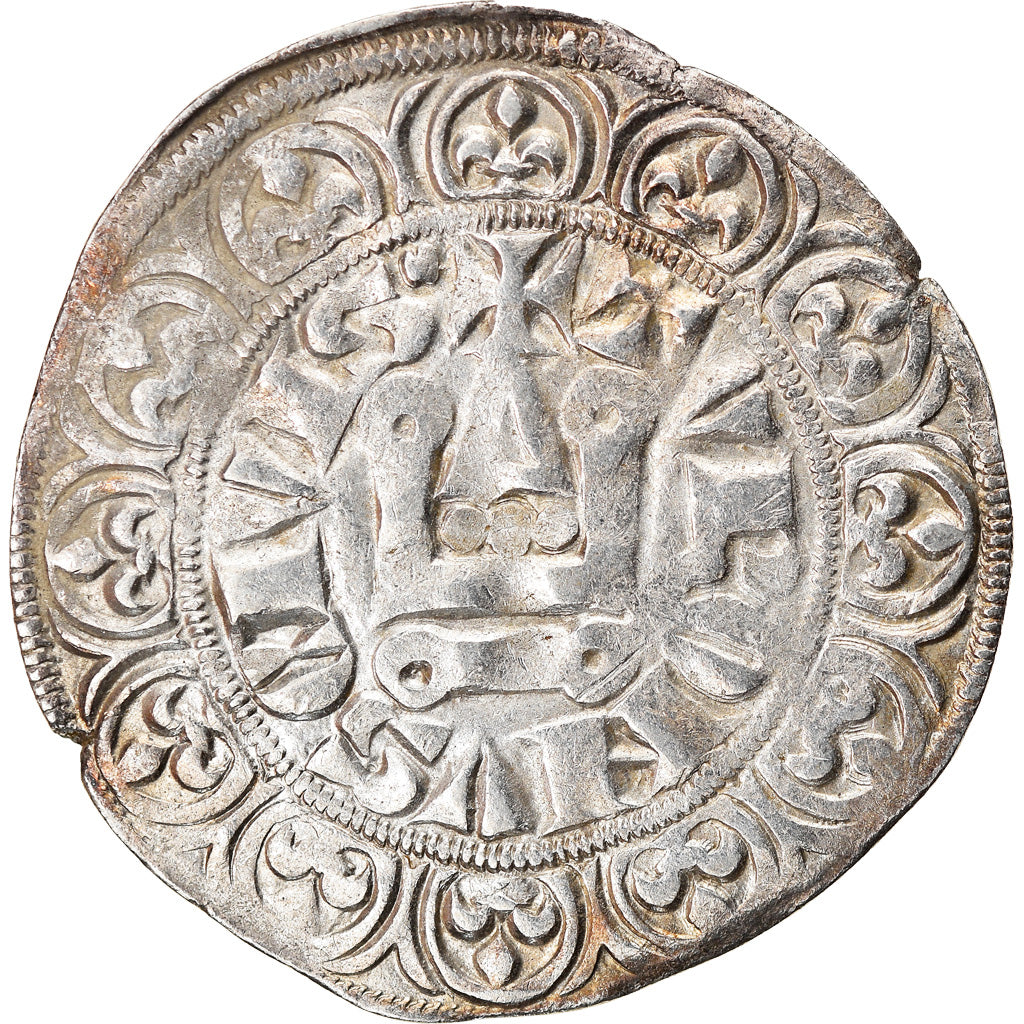 Moneta, Francja, Philip IV, Gros Tournois, EF(40-45), Srebro, Duplessy:214