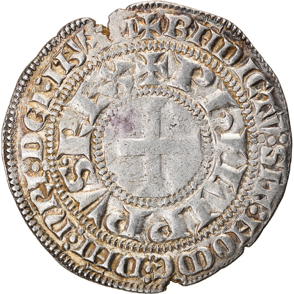 Moneta, Francja, Philip IV, Gros Tournois, EF(40-45), Srebro, Duplessy:213