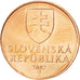 Moneda, Eslovaquia, 50 Halierov, 2007, SC, Cobre chapado en acero, KM:35