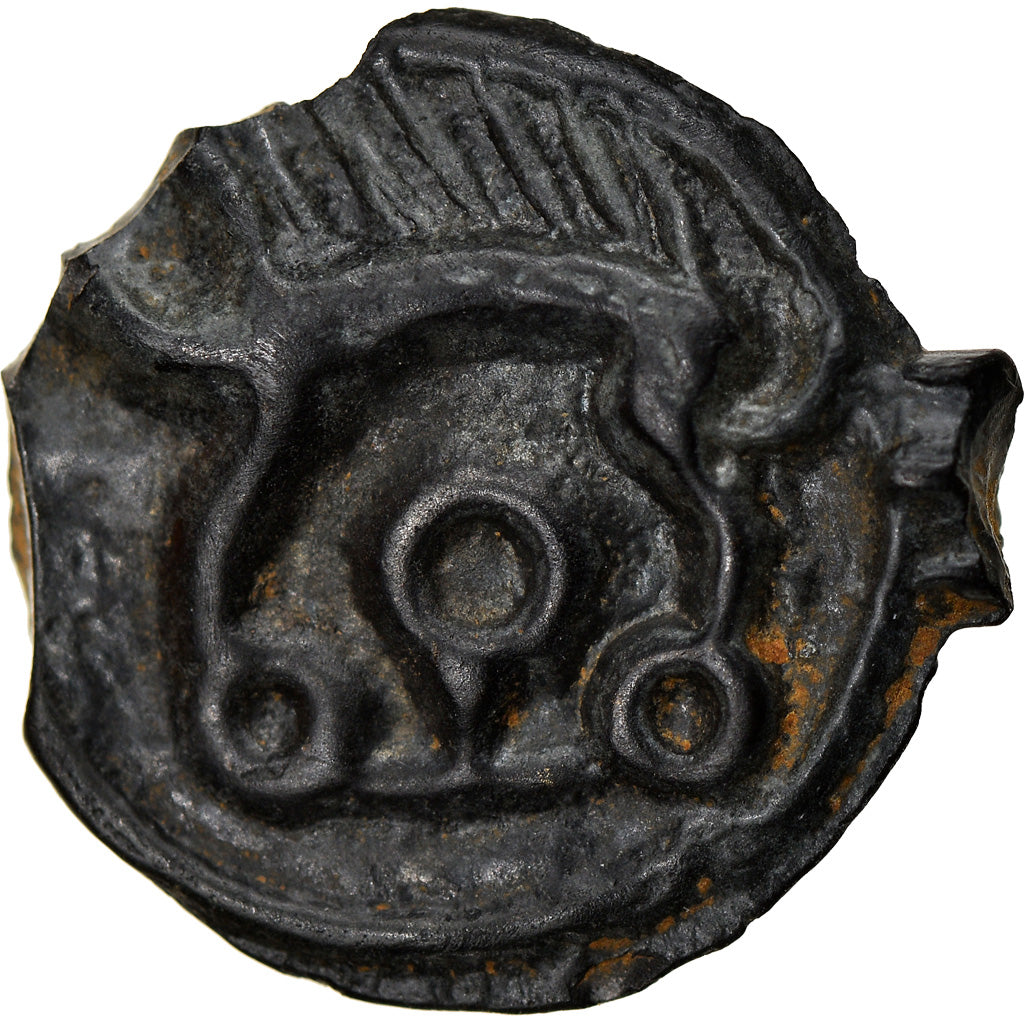 Coin, Leuci, Potin à la tête d'indien, AU(50-53), Potin, Delestrée:226