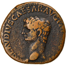 Moneta, Claudius, As, 50-54, Rome, BB, Bronzo, RIC:113