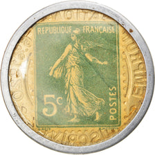 Moneta, Francia, Timbre-Monnaie, Crédit Lyonnais, Paris, 5 Centimes, SPL-