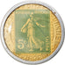 Moneda, Francia, Timbre-Monnaie, Crédit Lyonnais, Paris, 5 Centimes, EBC