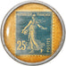 Monnaie, France, Timbre-Monnaie, Crédit Lyonnais, Paris, 25 Centimes, TTB