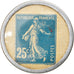 Munten, Frankrijk, Timbre-Monnaie, Crédit Lyonnais, Paris, 25 Centimes, ZF+