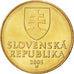 SLOVAKIA, Koruna, 2005, KM #12, MS(63), Bronze Plated Steel, 21, 3.80