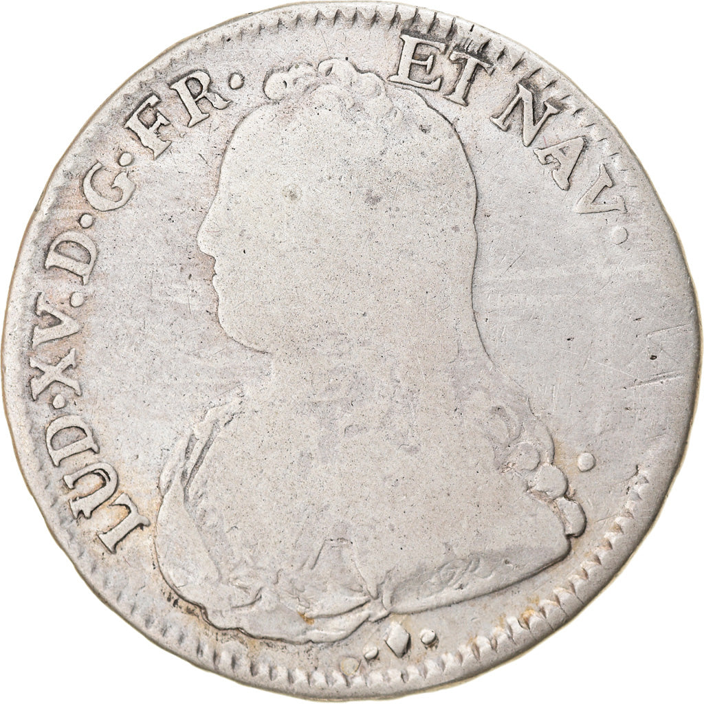 Moneta, Francja, Louis XV, 1/2 Ecu aux branches d'olivier, 1727, Bayonne