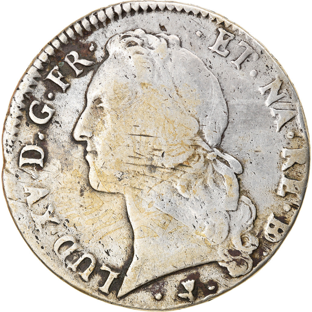 Munten, Frankrijk, Louis XV, Écu de Béarn au bandeau, 1766, Pau, FR, Zilver