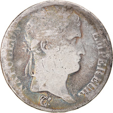 Moneta, Francia, Napoléon I, 5 Francs, 1813, Perpignan, MB, Argento, KM:694.12