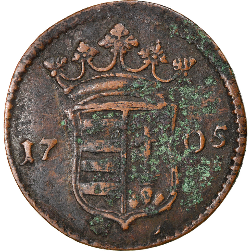 Monnaie, Hongrie, 10 Poltura, 1705, TB, Cuivre, KM:264.1
