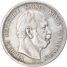 Moeda, Estados Alemães, PRUSSIA, Wilhelm I, 5 Mark, 1875, Hannover, VF(30-35)