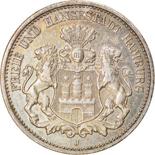 Coin, German States, HAMBURG, 2 Mark, 1907, Hamburg, AU(50-53), Silver, KM:612