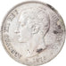 Moneta, Spagna, Alfonso XII, 5 Pesetas, 1876, Madrid, MB+, Argento, KM:671