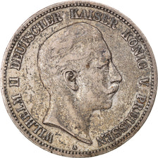 Coin, German States, PRUSSIA, Wilhelm II, 5 Mark, 1898, Berlin, VF(30-35)
