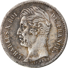 Coin, France, Charles X, 1/4 Franc, 1830, Paris, EF(40-45), Silver, KM:722.1