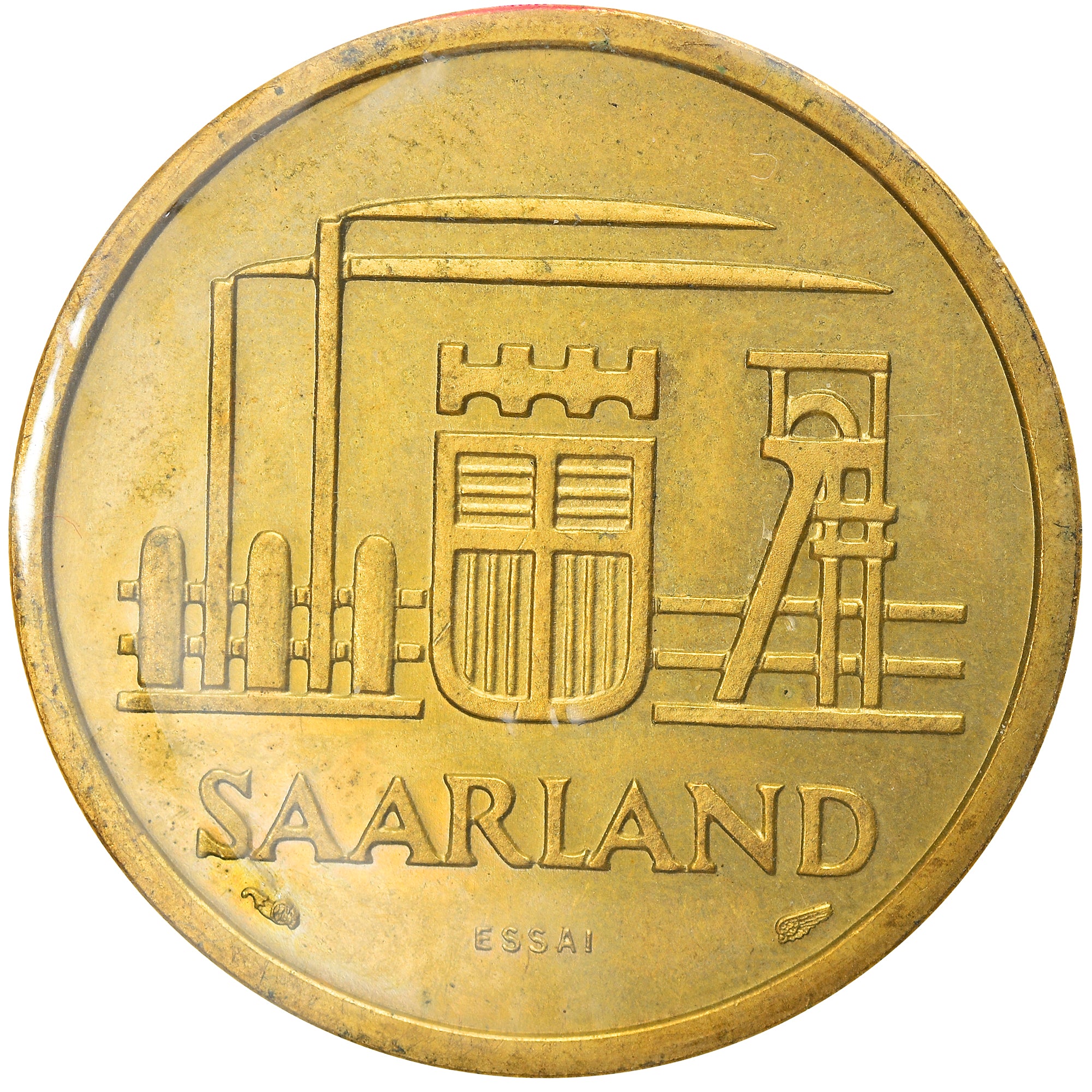 Monnaie, SAARLAND, 50 Franken, 1954, Paris, ESSAI, FDC, Aluminum-Bronze, KM:E5