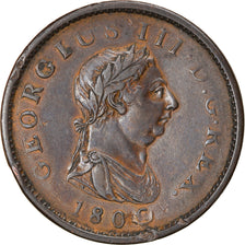 Coin, Great Britain, George III, Penny, 1806, EF(40-45), Copper, KM:663