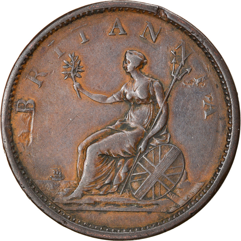 Coin, Great Britain, George III, Penny, 1806, EF(40-45), Copper, KM:663