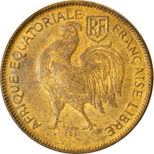Moeda, África Equatorial Francesa, Franc, 1942, Pretoria, AU(50-53), Latão