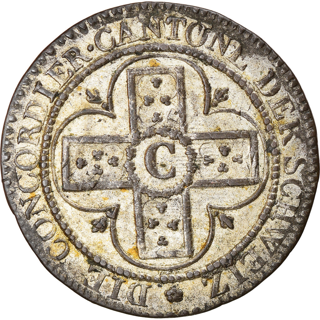 Coin, SWISS CANTONS, AARGAU, Batzen, 1826, AU(50-53), Billon, KM:21