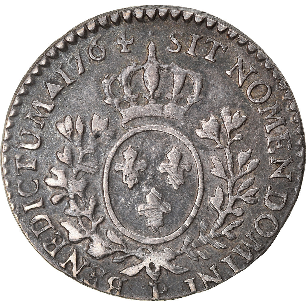 Münze, Frankreich, Louis XV, 1/10 Écu au bandeau, 1764, Dijon, SS+, Silber