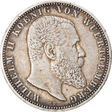 Coin, German States, WURTTEMBERG, Wilhelm II, 5 Mark, 1903, Freudenstadt