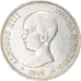 Coin, Spain, Alfonso XIII, 5 Pesetas, 1891, EF(40-45), Silver, KM:689