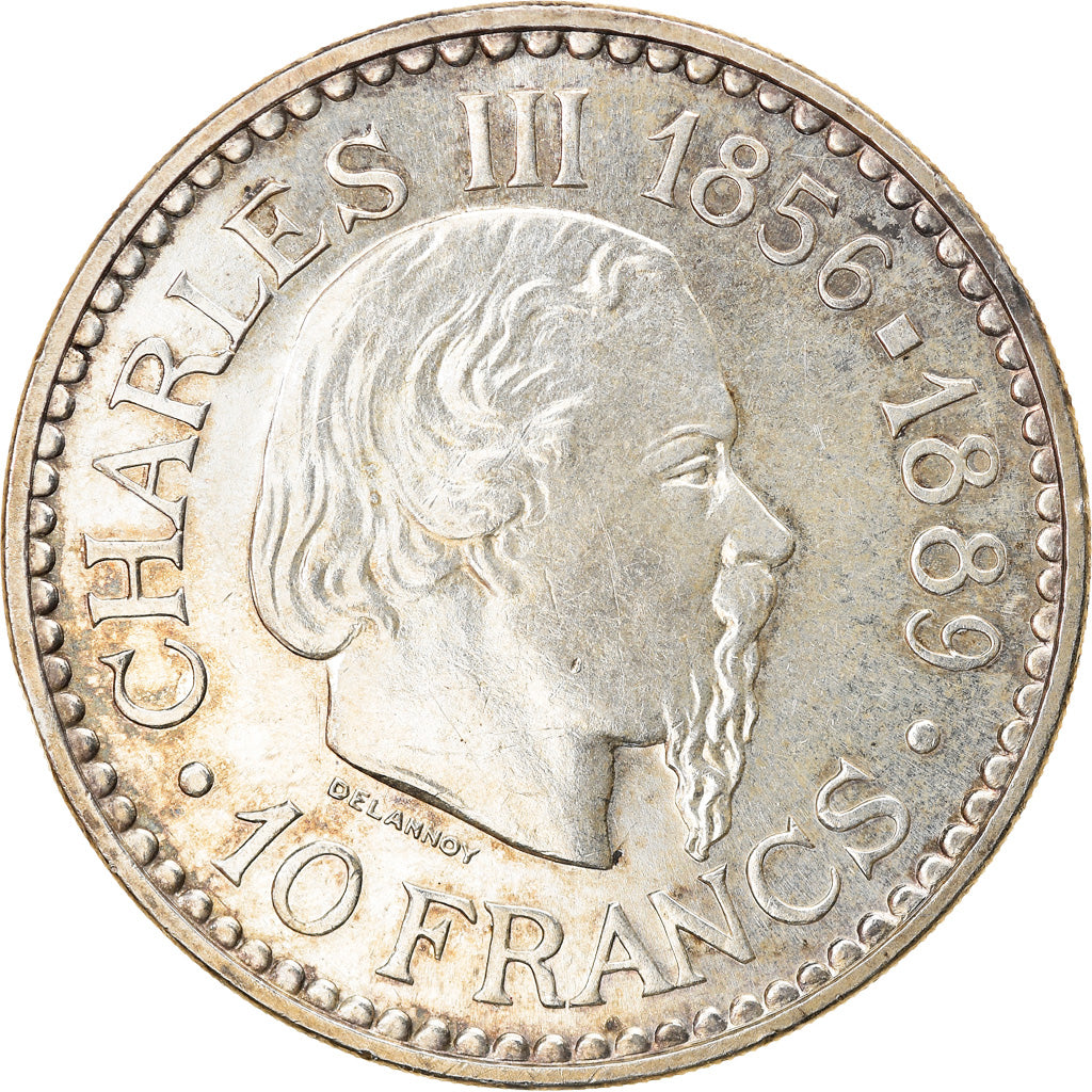 Monnaie, Monaco, Rainier III, 10 Francs, 1966, SUP, Argent, Gadoury:MC155