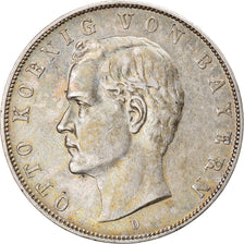 Moneta, Stati tedeschi, BAVARIA, Otto, 3 Mark, 1910, Munich, BB, Argento, KM:996