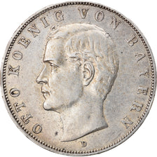 Moneta, Stati tedeschi, BAVARIA, Otto, 3 Mark, 1910, Munich, BB, Argento, KM:996