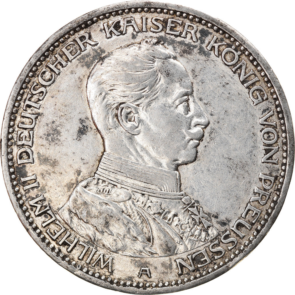 Coin, German States, PRUSSIA, Wilhelm II, 3 Mark, 1914, Berlin, EF(40-45)