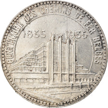 Coin, Belgium, 50 Francs, 50 Frank, 1935, AU(55-58), Silver, KM:106.1