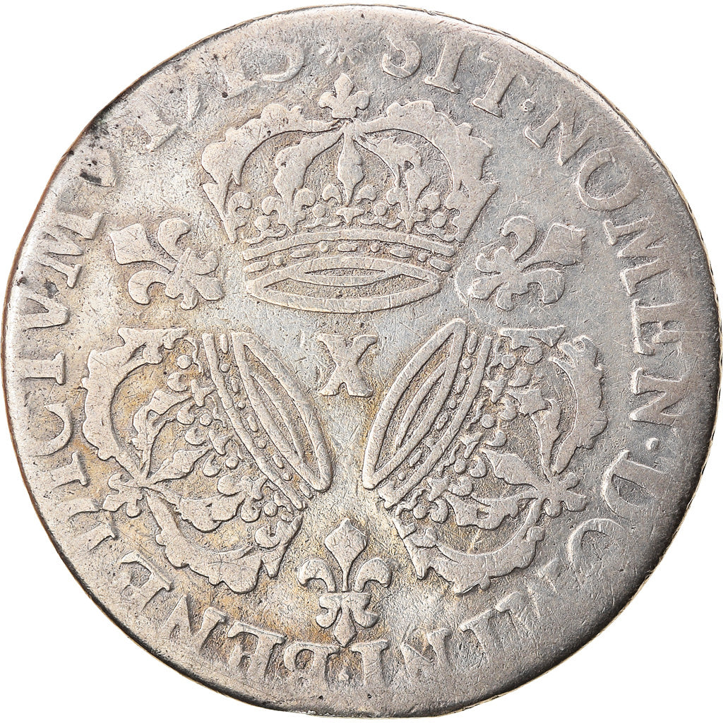 Münze, Frankreich, Louis XIV, 1/4 Ecu aux 3 couronnes, 1713, Amiens, SGE+