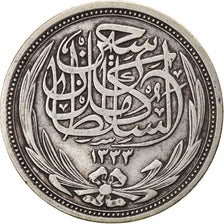 Coin, Egypt, Hussein Kamil, 10 Piastres, 1917/AH1335, EF(40-45), Silver, KM:320