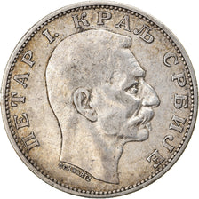 Coin, Serbia, Peter I, 2 Dinara, 1912, EF(40-45), Silver, KM:26.1