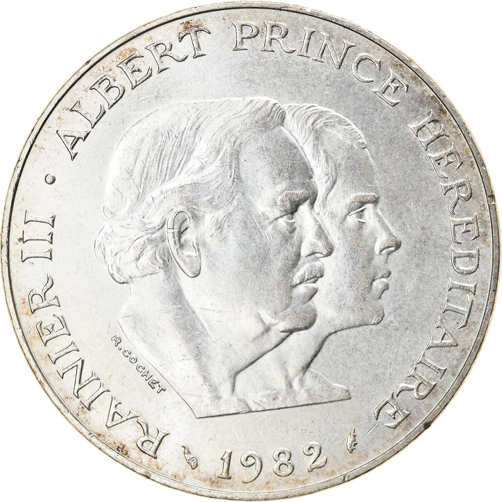 Coin, Monaco, Rainier III, 100 Francs, 1982, AU(55-58), Silver, KM:161
