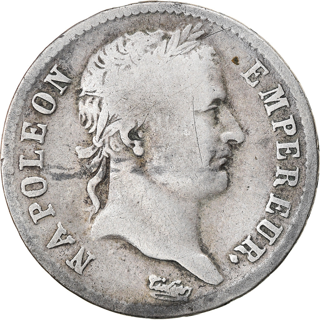 Coin, France, Napoléon I, Franc, 1808, Lyon, VF(20-25), Silver, KM:682.4