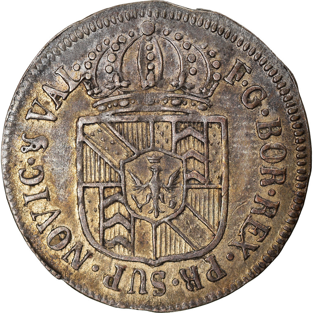 Moneta, Kantony Szwajcarskie, NEUCHATEL, 1/2 Batzen, 1789, Neuenburg, AU(50-53)