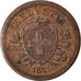 Coin, Switzerland, Rappen, 1851, Bern, EF(40-45), Bronze, KM:3.1