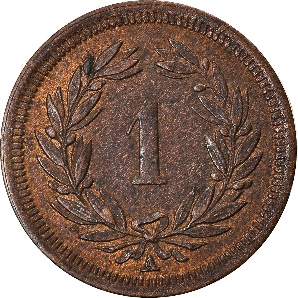 Coin, Switzerland, Rappen, 1851, Bern, EF(40-45), Bronze, KM:3.1