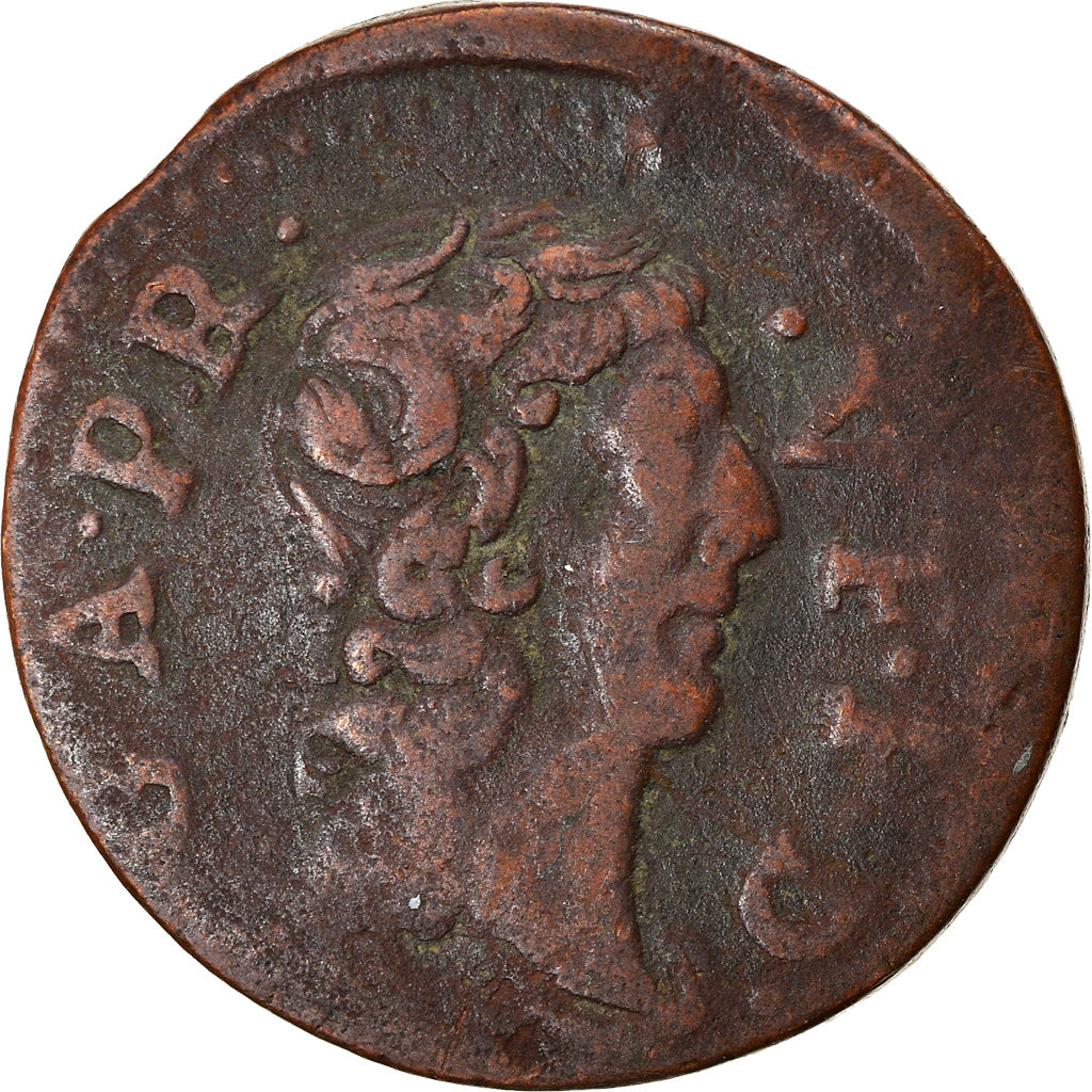 Coin, France, DOMBES, Gaston d'Orléans, Denier Tournois, 1650, Trévoux